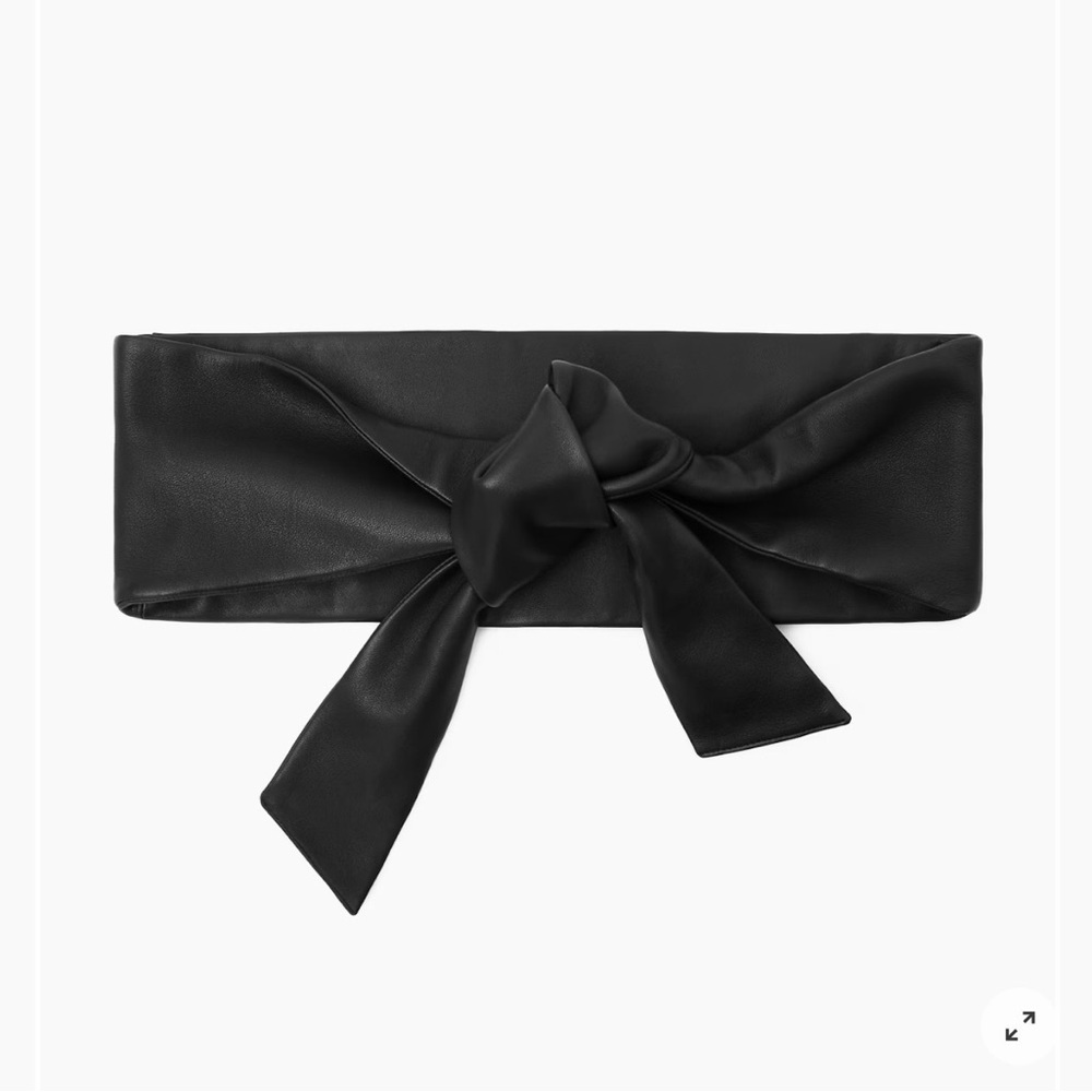 COS KNOTTED LEATHER WAIST BELT, nwt